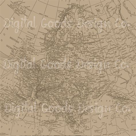 World Map Digital Paper Background, Scrapbooking, Paper Crafting ...