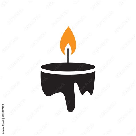 candle logo vector Stock Vector | Adobe Stock