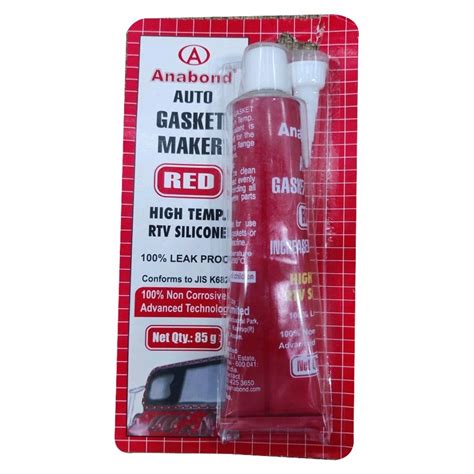 Red AN7125 Anabond RTV Silicone Gasket Maker Packaging Type Tube