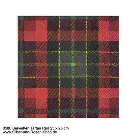 20 Papierservietten Tartan Red 25x25 Ideal Home Range Bestellen