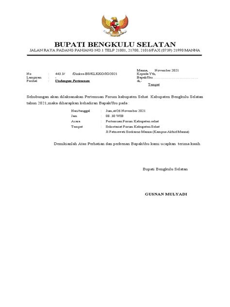 Surat Undangan Bupati Pdf