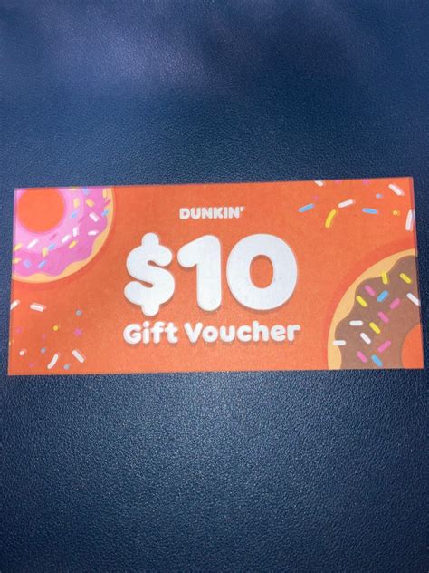 Dunkin Donuts Voucher Tickets Vouchers Vouchers On Carousell