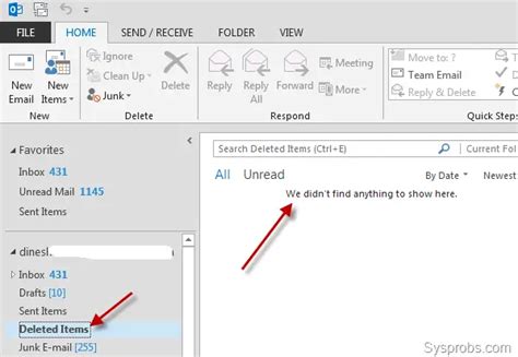 How To Recover Deleted Items On Outlook 2016 2013 Even After Emptied Deleted Items Folder