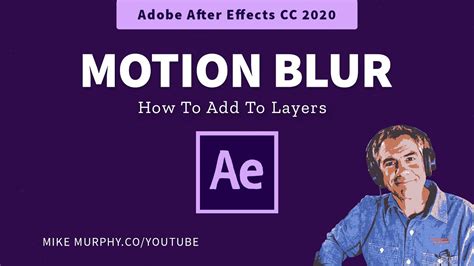 After Effects Cc How To Add Motion Blur Youtube