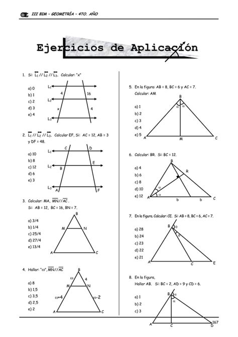 Iii bim 4to año geom guia nº 2 proporcionalidadrr PDF