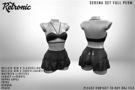 Second Life Marketplace [retronic] Demo Serena Set Full Perm