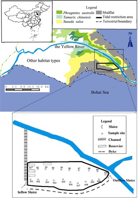 Location of the Yellow River Delta Natural Reserve | Download ...