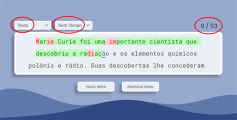 Teste De Escrever Rapido - Teste de Digitação Online Grátis em Português - Typing Core