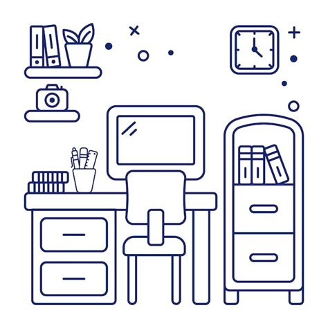 Premium Vector | An icon design of workplace