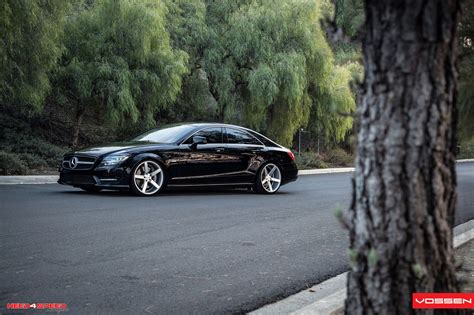 Stanced Out Mercedes Cls With Sport Suspension And Vossen Rims