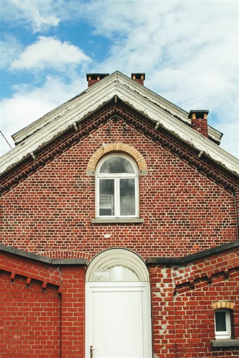 Old Red Brick House in Belgium Stock Photo - Image of brown, black ...