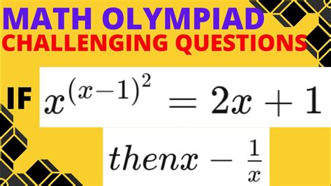 Algebra A Nice Problem To Solve Math Olympiad Questions Ayaansmath