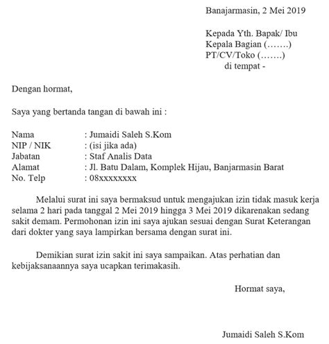 Detail Cara Bikin Surat Sakit Koleksi Nomer