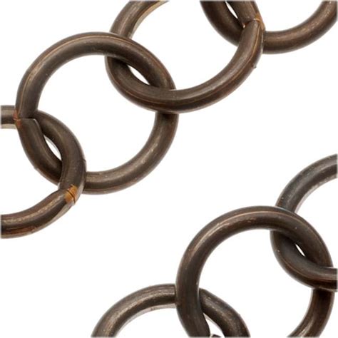 Vintaj Vintaj Natural Brass Chain 10mm Heavy Round Links Unfinished By The Foot Walmart