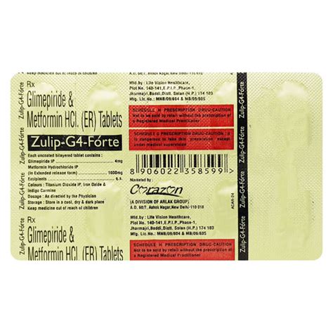 ZULIP G4 FORTE Tablet 10 S Price Uses Side Effects Netmeds