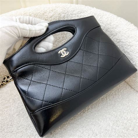 Chanel Nano 31 Clutch With Chain In Black Calfskin And Lghw Brands Lover