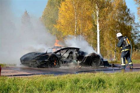 One-off Lamborghini Aventador From Sweden Destroyed by Fire - GTspirit