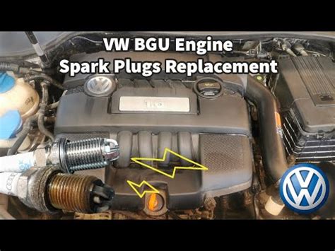 Bgu L Engine Spark Plugs Replacement Vw Golf Mk K Youtube