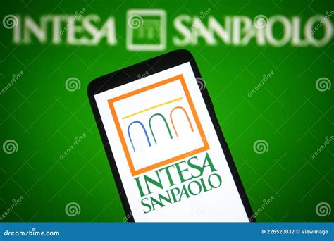 Intesa Sanpaolo S.p.a editorial photography. Image of application ...