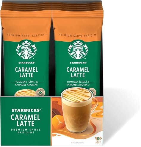 Starbucks® Caramel Latte Premium Coffee Blend Instant Coffee 1 Box 10 Packets