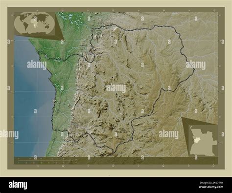 Cuanza Sul Province Of Angola Elevation Map Colored In Wiki Style