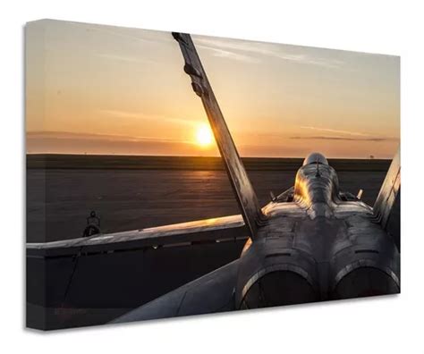 Cuadro Avión Caza Top Gun Canvas Grueso Cjt3 60x40 Envío gratis