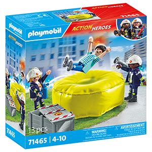 Playmobil Pompier Et Moto Action Hereos Avec Un Personnage