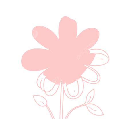 Dibujo De Flor Rosa En El Boceto Contorno Fondo Blanco Vector PNG