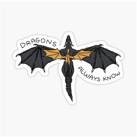 "Fourth Wing Inspired - Dragon Art" Sticker for Sale by LittleLinesForU ...