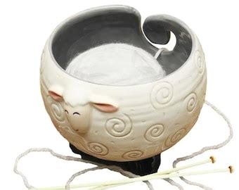 The Moo Moo Cow Yarn Bowl Handmade Ceramic Yarn Bowl Hand Etsy UK