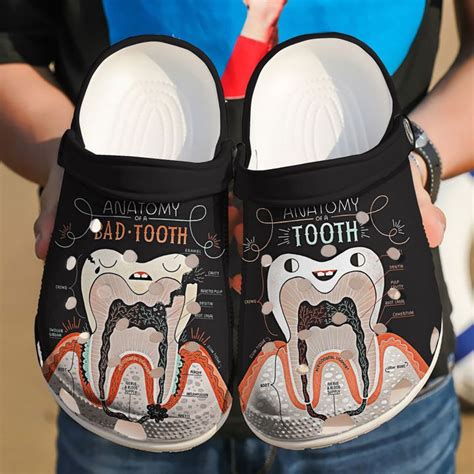 Dentist Tooth Anatomy Crocs Clog Shoes Animetrium