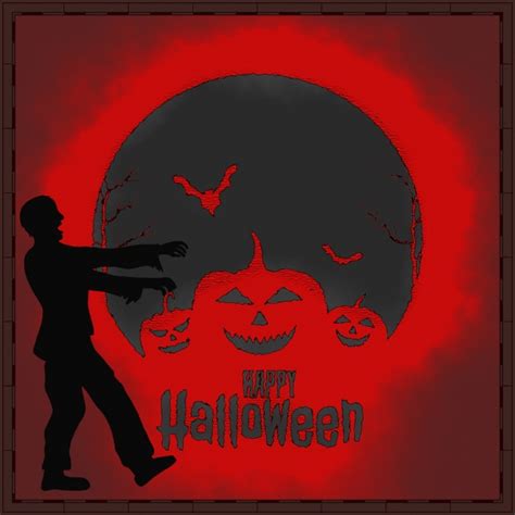 Happy Halloween Zombie Poster Free Stock Photo - Public Domain Pictures