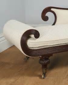 English Regency Mahogany Scroll Chaise Longue Antiques Atlas