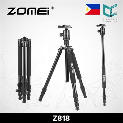 Zomei Z Black Tripod Heavy Duty Aluminium Alloy Monopod With