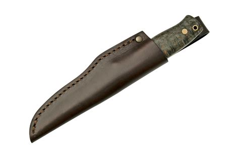 Brisa Trooper C Scandi Stabilized Curly Birch Fixed Knife