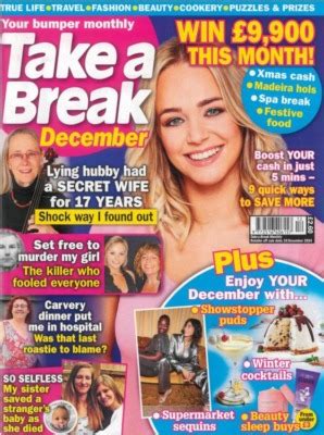 Take A Break Monthly Magazine December 2024 Mags Direct