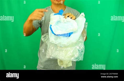 No plastic bags campaign with green screen Stock Video Footage - Alamy