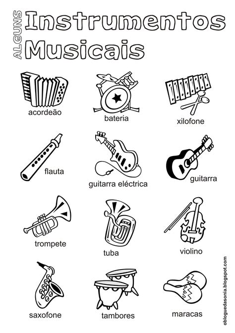 Desenhos De Instrumentos Musicais