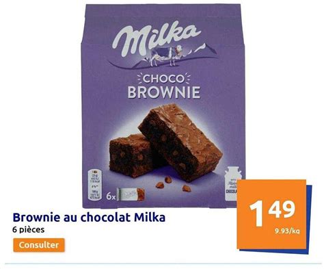 Promo Brownie Au Chocolat Milka Chez Action Icatalogue Fr