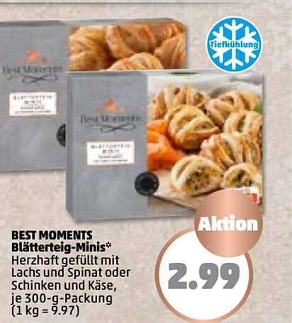 Best Moments Bl Tterteig Minis Angebot Bei Penny Prospekte De