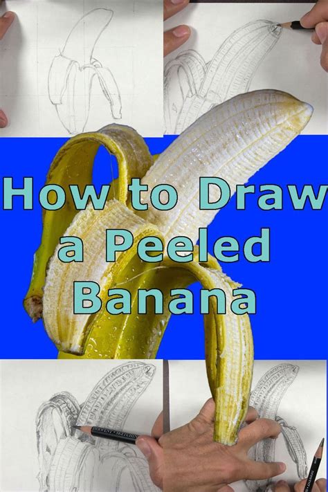 How To Draw A Peeled Banana Step By Step Tutorial