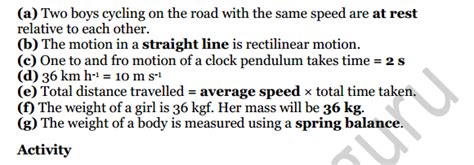 Selina Concise Physics Class 7 Icse Solutions Chapter 2 Motion Ncert Books