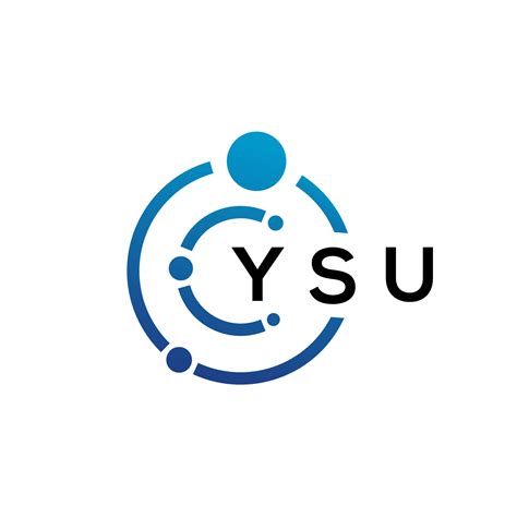 YSU letter technology logo design on white background. YSU creative ...