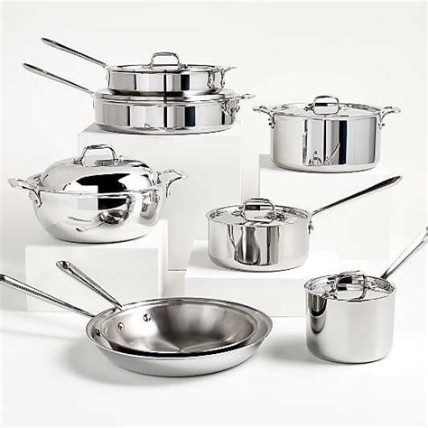 All Clad D3 Cookware: D3 Pans, Pots & Sets | Crate & Barrel