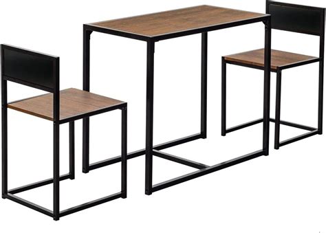 amazoncom  piece table  chair set compact dining bar table set