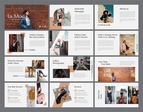 Fashion PowerPoint Template • Eye-Catching PSD design