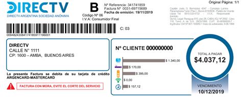 Comprender Todas Las Secciones De Mi Factura De DIRECTV Abono Mensual