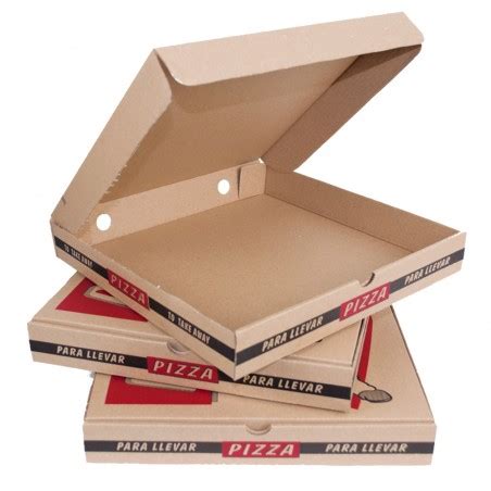 Comprar Caja Pizza Color Kraft Decorada Take Away Delivery Fumisan