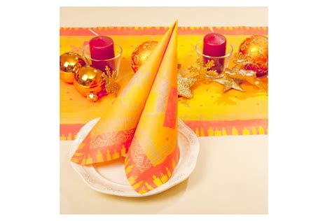 Airlaid Servietten Weihnachten X Cm Candle Terracotta Stk Pck