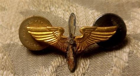 Vintage Wwii Era Sterling Silver And Gold Fill Usaf Air Force Pilots Wings Pin Ebay